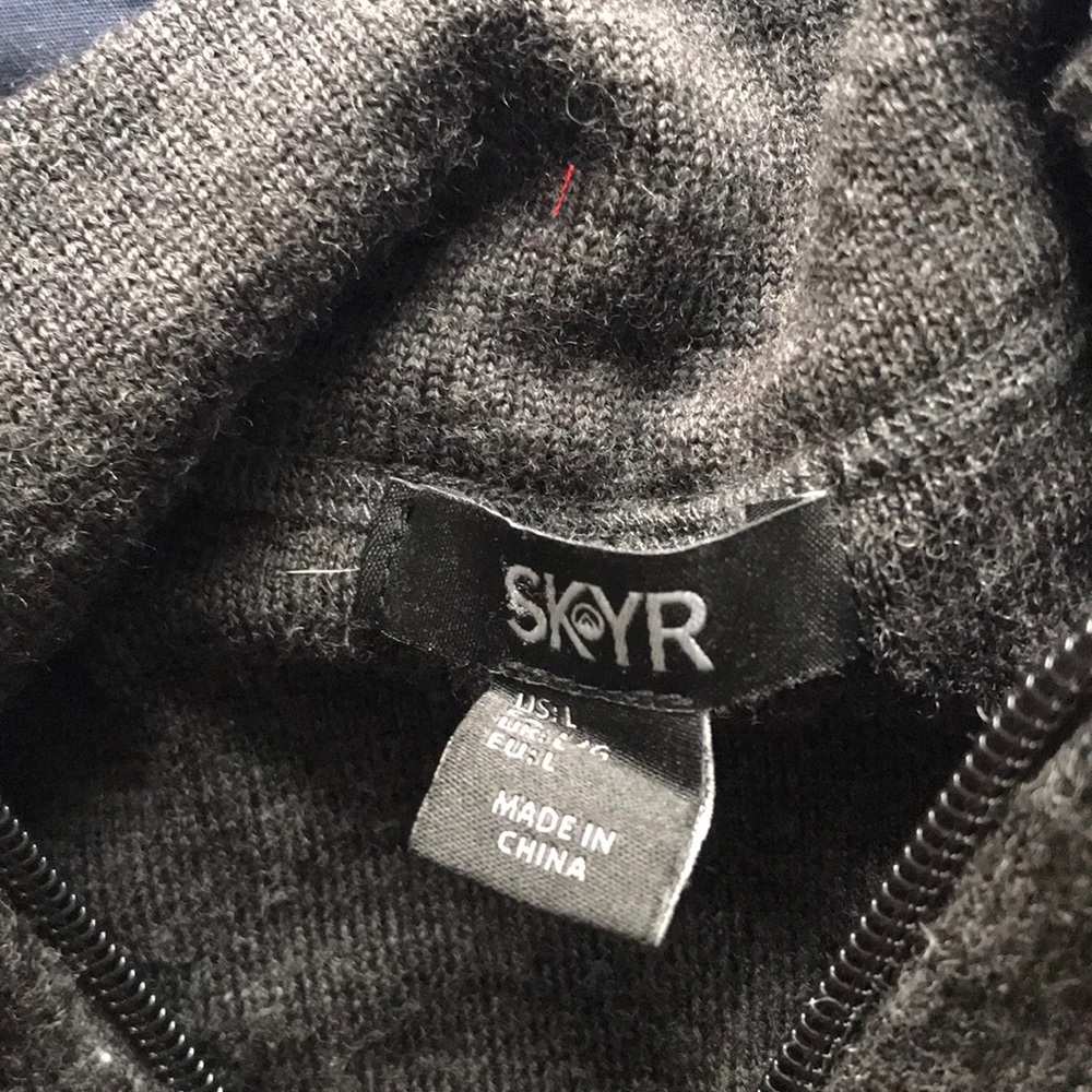Grey Zipped Pullover - Picture 3 of 4